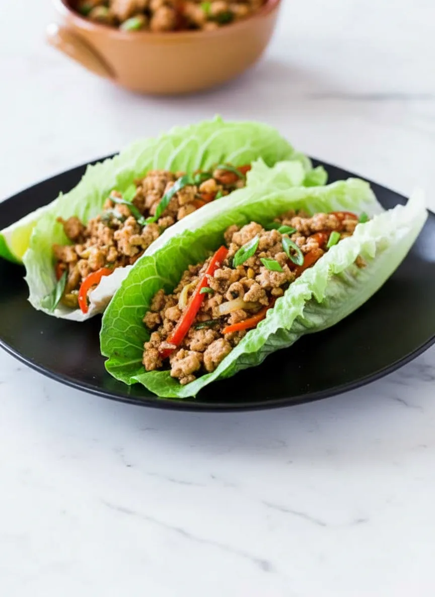 Thai Chicken Lettuce Wraps