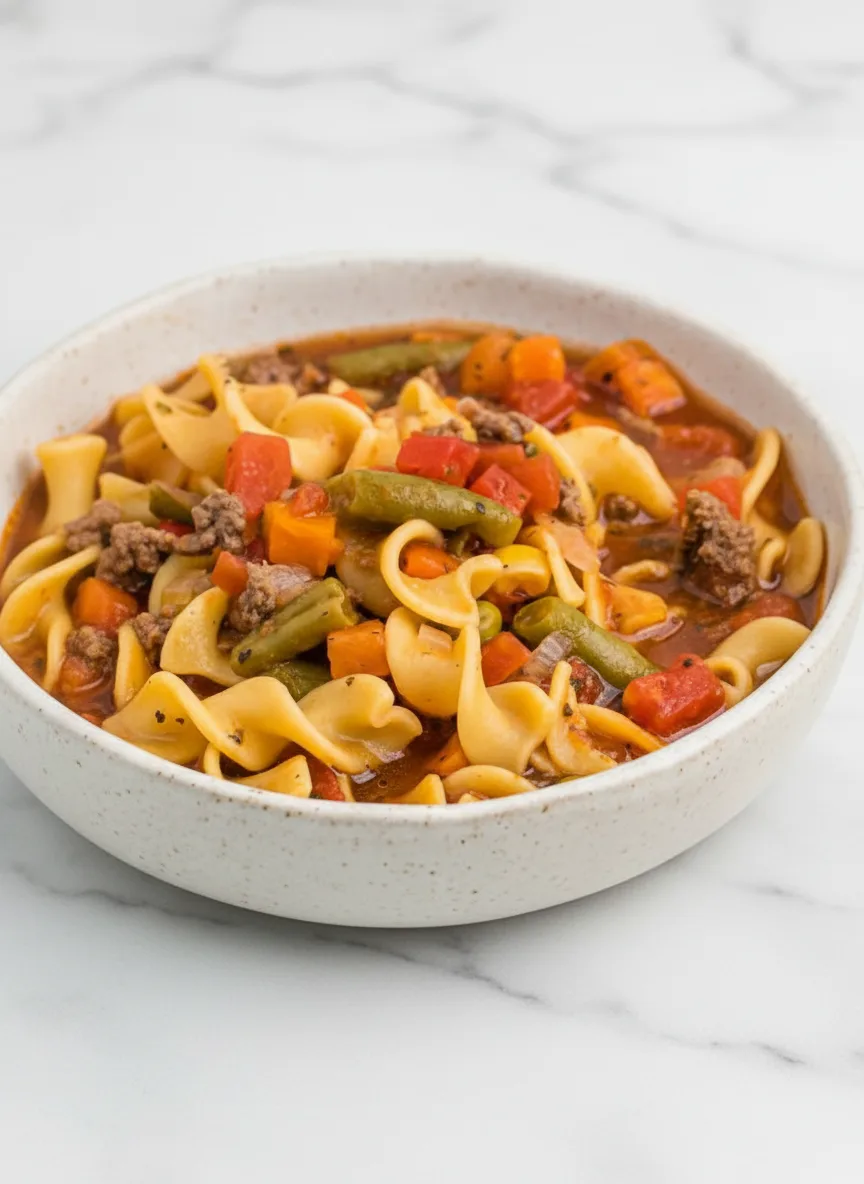 Vegetable Beef Noodle Soup