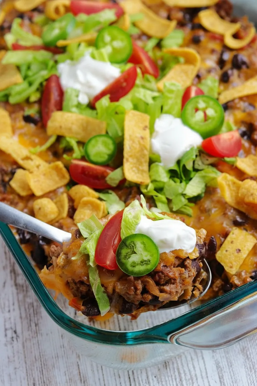 Walking Taco Casserole