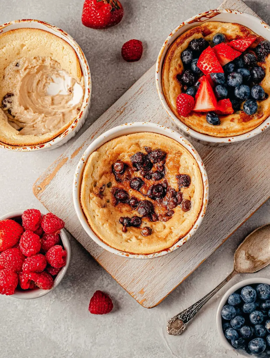 Baked Protein Pancake Bowls