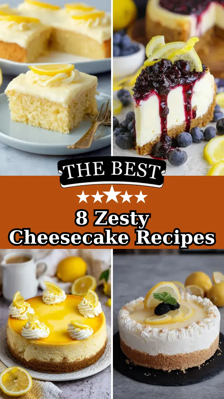 8 Best Lemon Cheesecake Recipes for a Zesty Treat