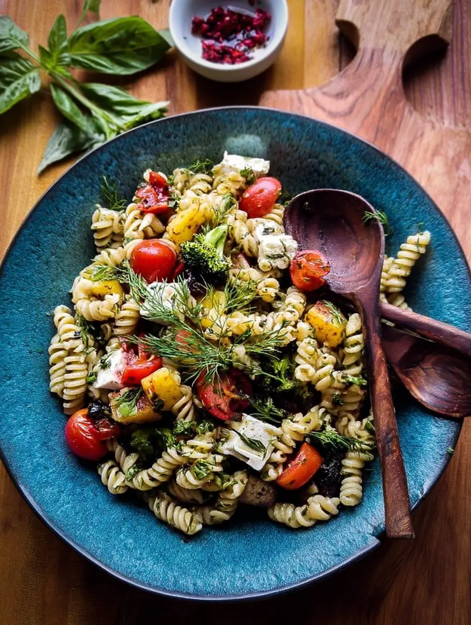 Broccoli Pasta Salad with Roasted Vegetables