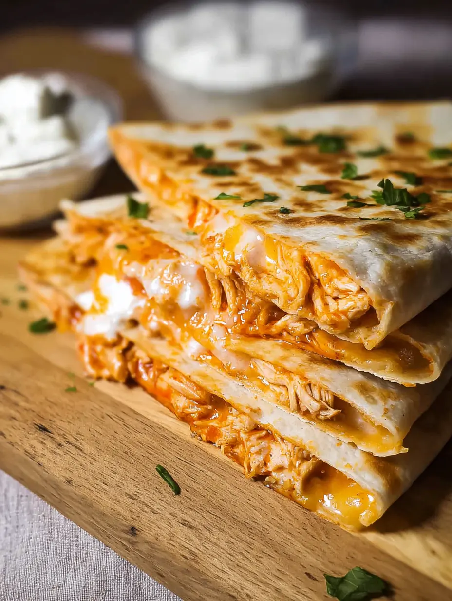 Buffalo Chicken Quesadilla Spicy Melt