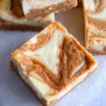 Carrot Cake Cheesecake Swirl Bars