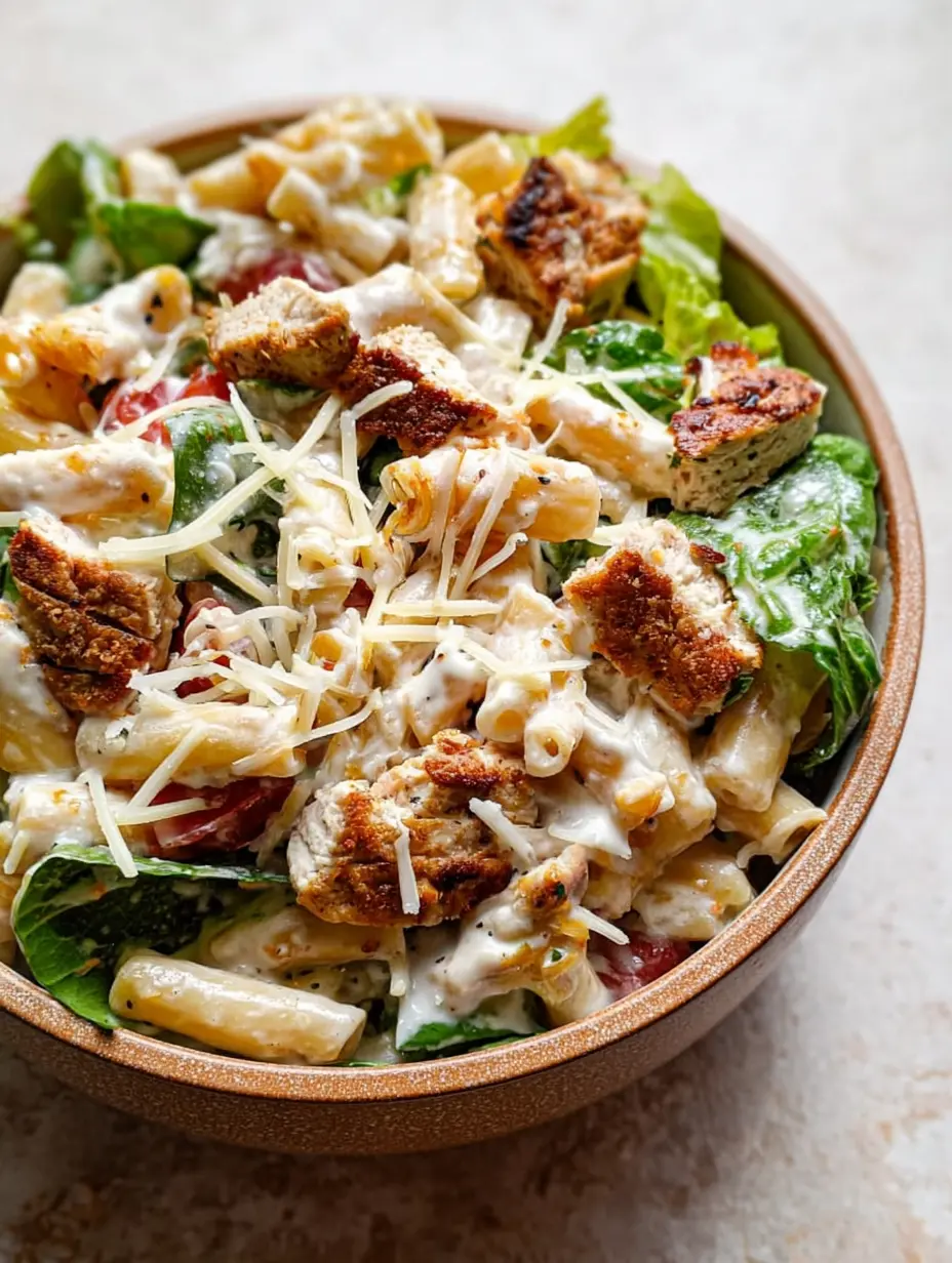 Chicken Caesar Pasta Salad Bowl