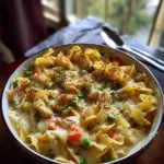 Chicken Pot Pie Noodle Bake
