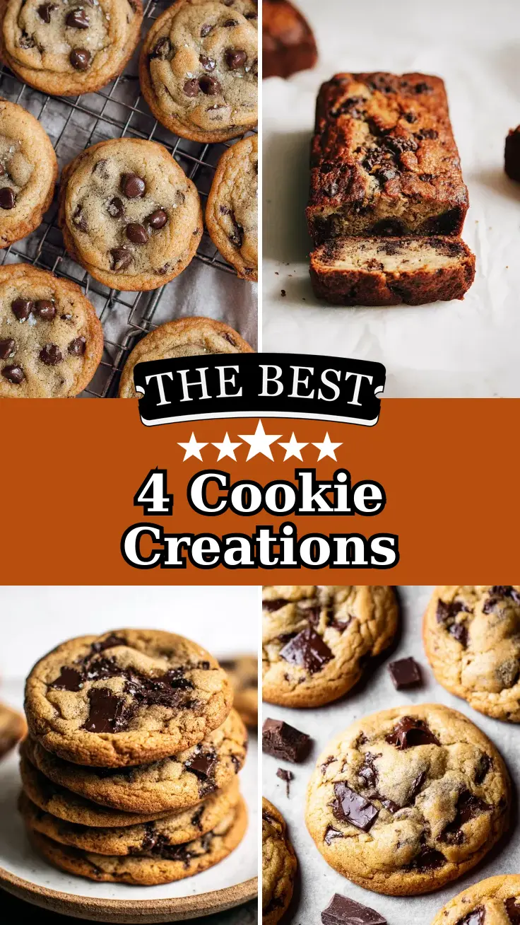 4 Classic & Elevated Chocolate Chip Cookie Creations