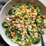 Chopped Broccoli Salad with Chickpeas