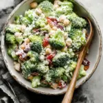 Classic Creamy Broccoli Salad with Yogurt Dressing