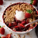Classic Strawberry Crumble with Buttery Oat Topping