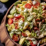 Creamy Avocado Ranch Chicken Pasta Salad