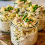 Creamy High-Protein Chicken Alfredo (Meal Prep Jars!)