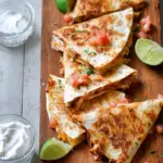 Crispy Skillet Chicken Quesadilla
