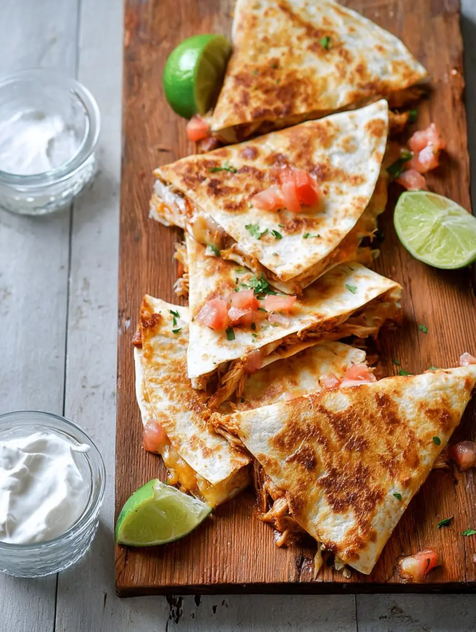 Crispy Skillet Chicken Quesadilla