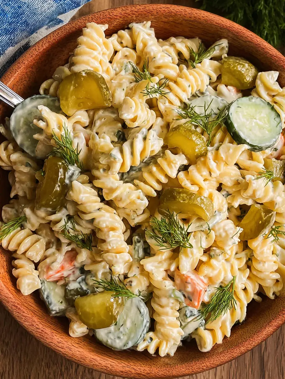 Dill Pickle Pasta Salad