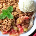 Easy Rhubarb Crisp With Oat Crumble