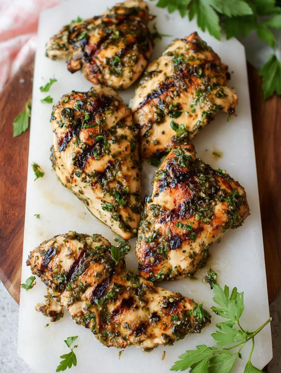 garlic herb grilled chicken breast