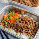 Ground Beef and Rice Meal Prep