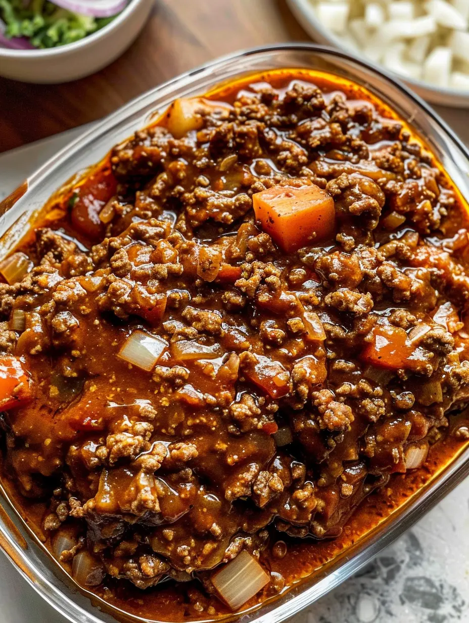 Ground Beef Sloppy Joe Meal Prep