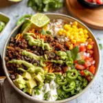 Ground Beef Taco Bowls