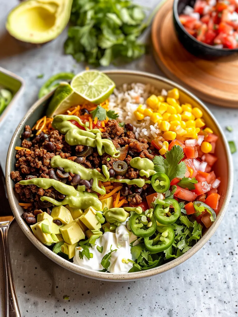 Ground Beef Taco Bowls
