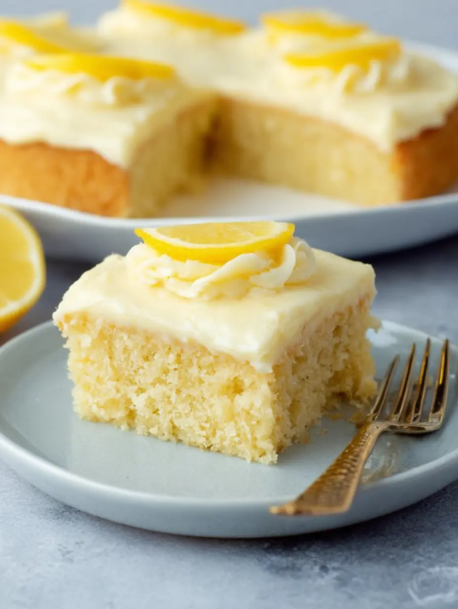 Lemon Cake with Lemon Cream Cheese Frosting