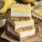 Lemon Cheesecake Bars with Buttery Biscuit Base