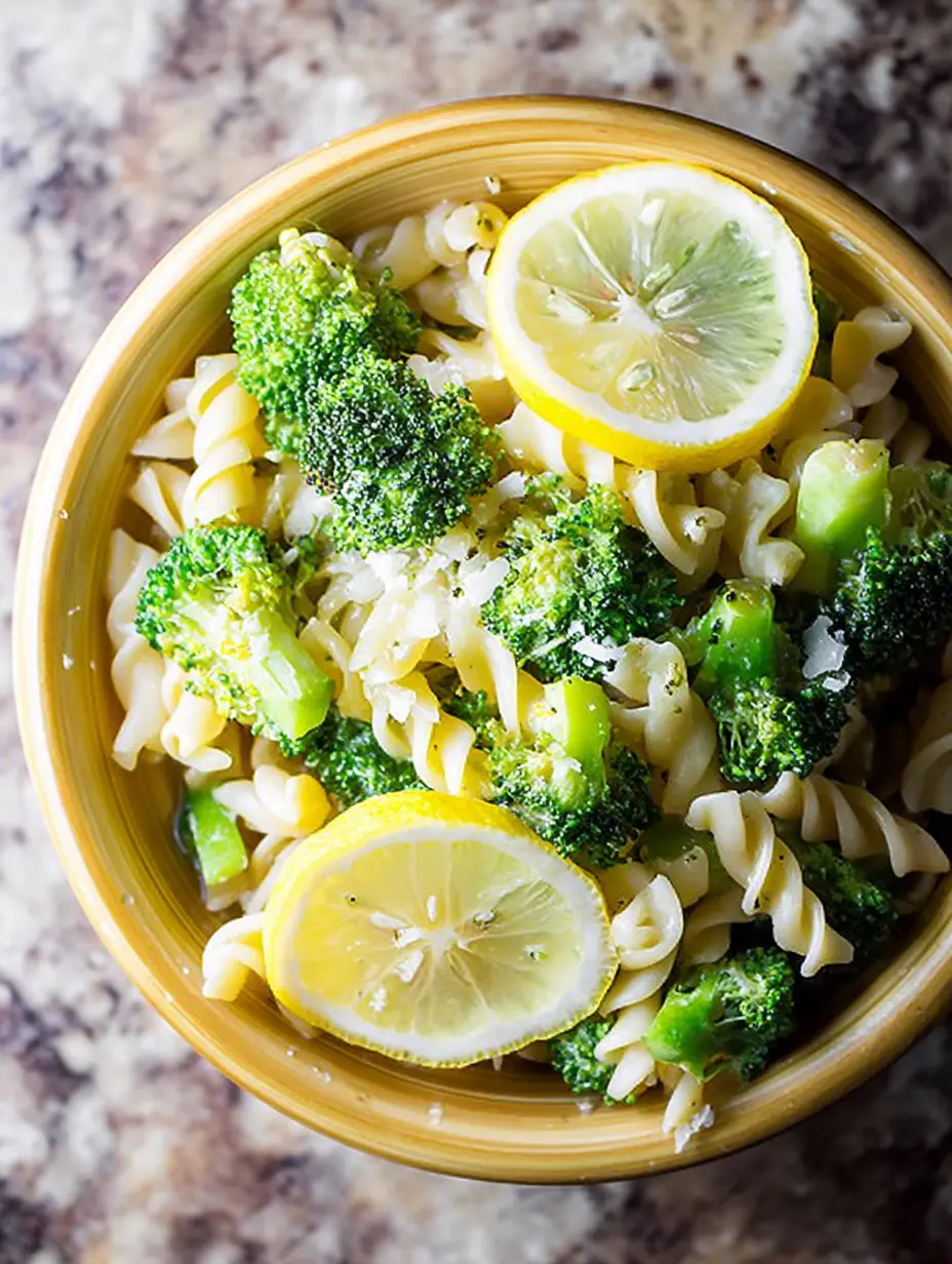 Lemon Garlic Broccoli Pasta Salad