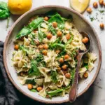 Lemon Herb Pasta Salad with Marinated Chickpeas