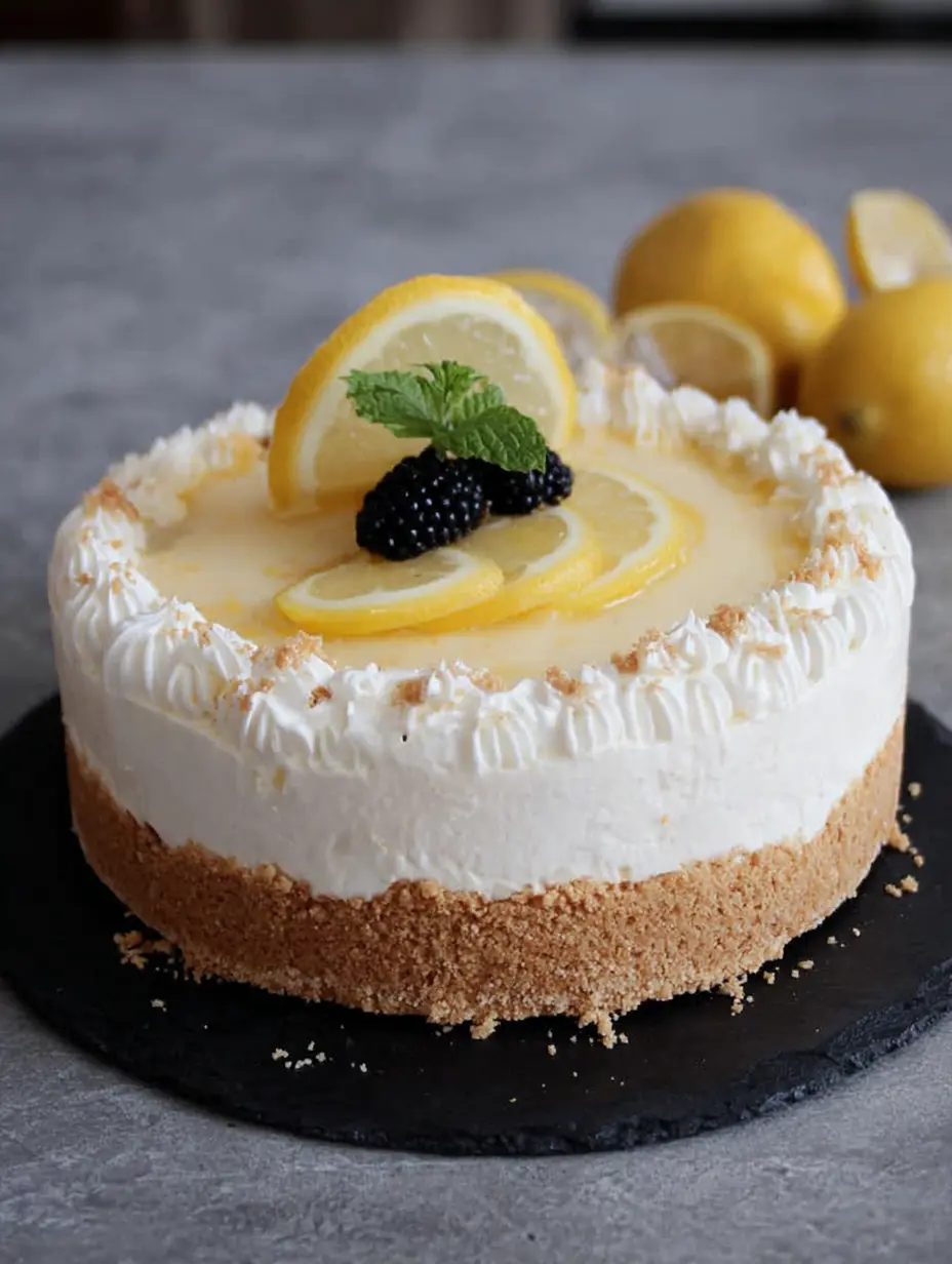 No-Bake Lemon Cheesecake