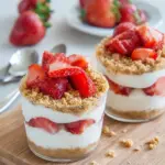 No Bake Strawberry Cheesecake Cups
