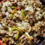 One Pan Philly Cheesesteak Skillet (Low Carb – 20 Mins)