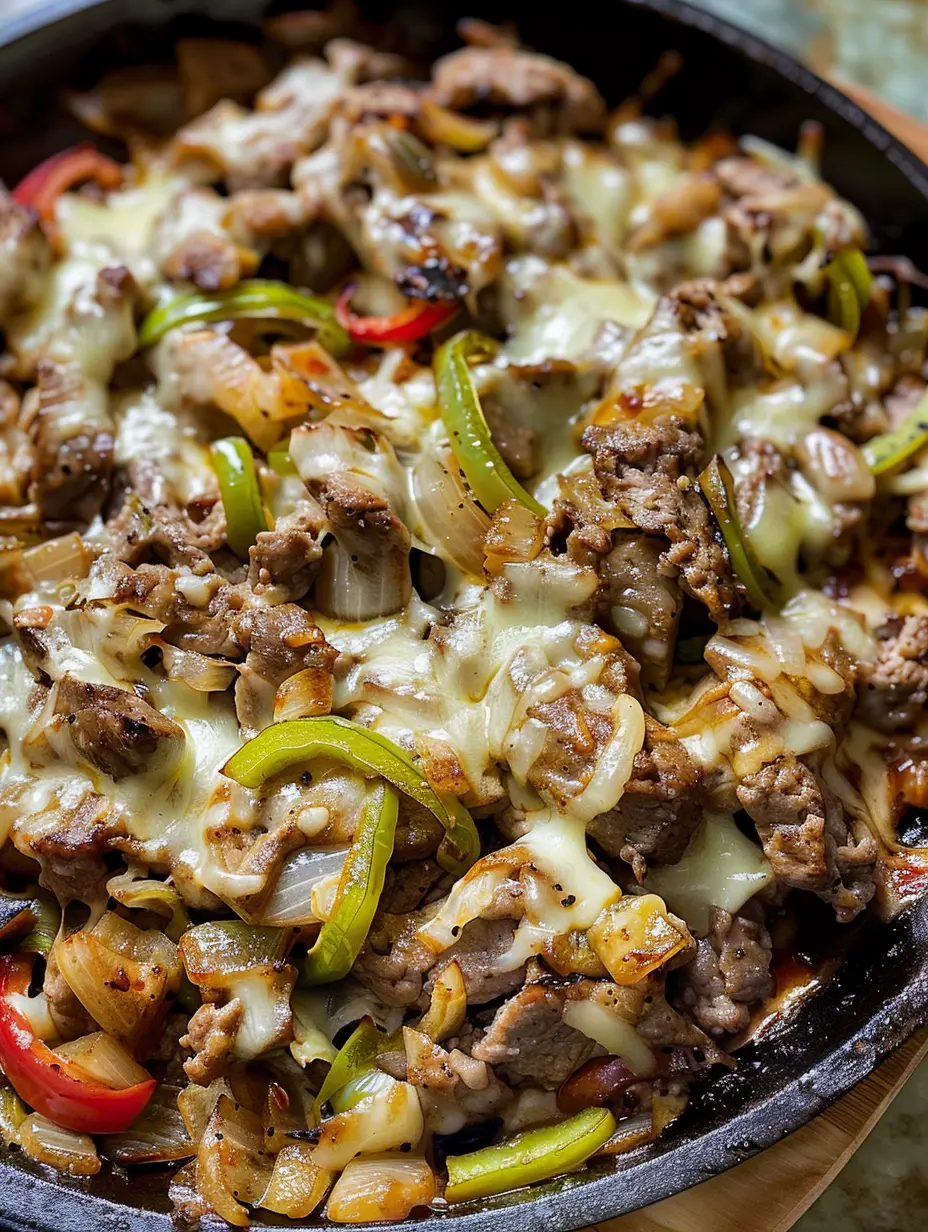 One Pan Philly Cheesesteak Skillet (Low Carb – 20 Mins)
