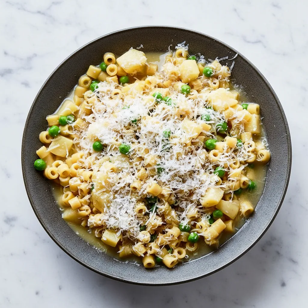 Pasta With Peas & Potatoes