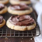 Peanut Butter Sugar Cookies with Chocolate Frosting