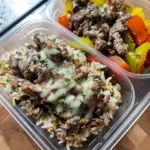 Philly Cheesesteak Rice Bowl Meal Prep
