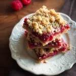 Raspberry-Rhubarb Crumble Bars