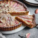 Rustic Rhubarb Almond Frangipane Tart