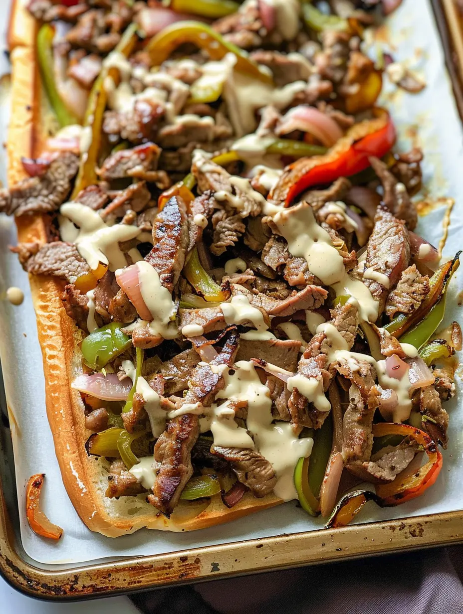 Sheet Pan Paleo Philly Cheesesteak (Whole30, Low Carb)