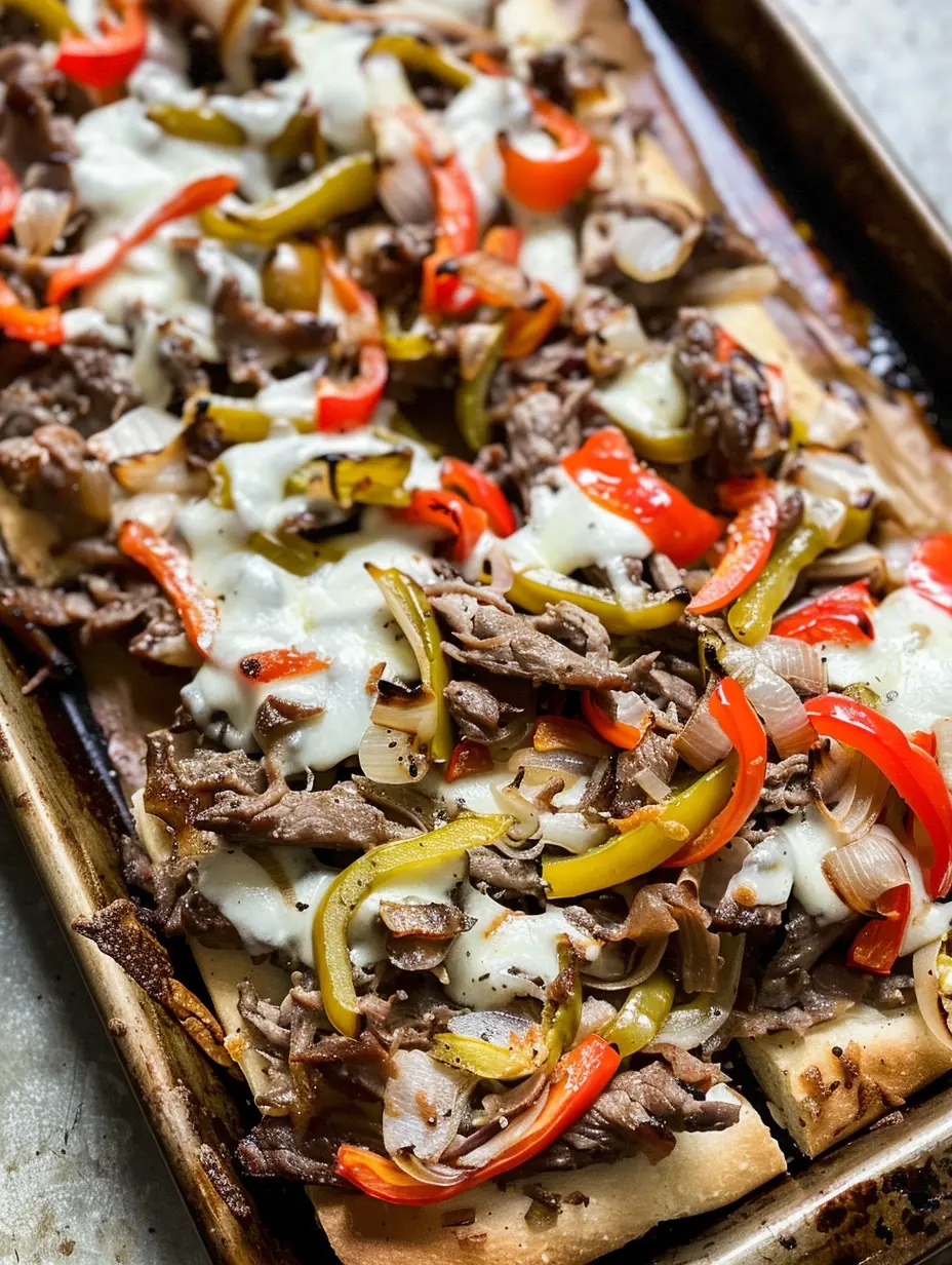 Sheet Pan Philly Cheesesteak
