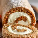 Soft Carrot Cake Roll with Cream Cheese Filling
