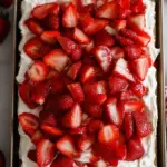 Strawberry Shortcake Sheet Cake for Parties