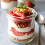 Strawberry Yogurt Crumble Parfait Bake