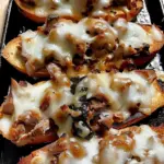 Turkey Philly Cheese Steak Cheesy Bread