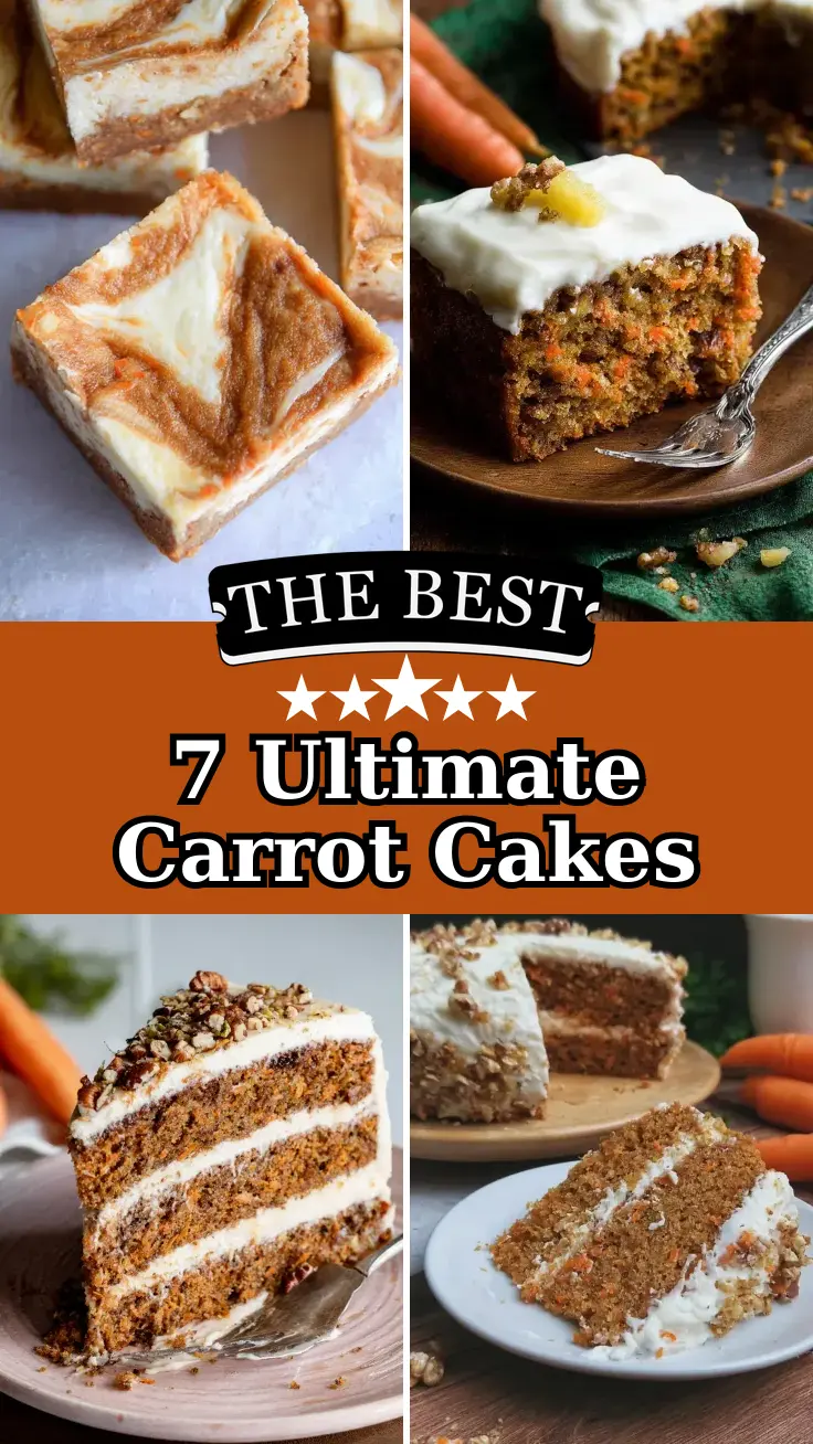 7 Ultimate Moist Carrot Cake Recipes for Dessert Lovers