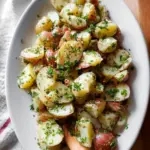 Warm Garlic Herb Potato Salad
