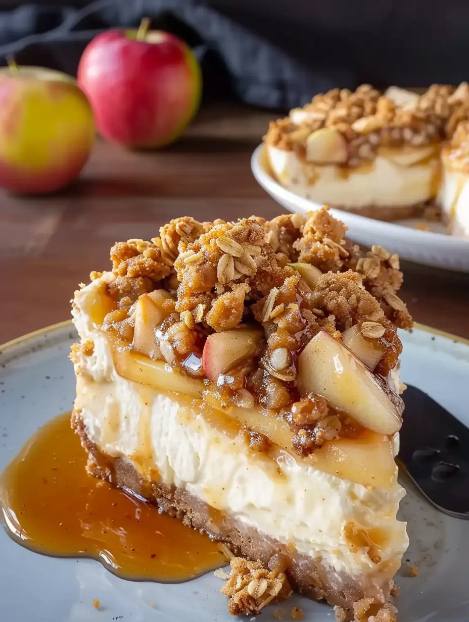 Apple Crisp Cheesecake