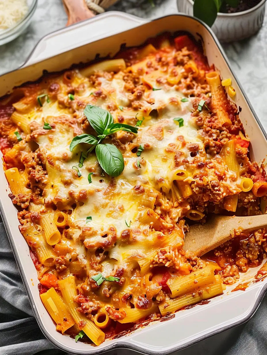 Baked Ziti with Ground Beef