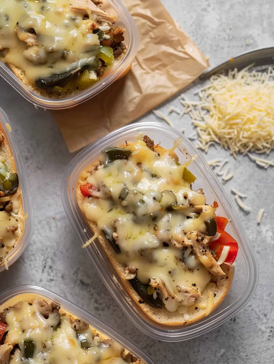 Chicken Philly Cheesesteak Meal Prep