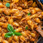 Creamy Beef and Shells (Easy One-Pot Meal)